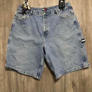 Vintage Tommy Hilfiger Denim Carpenter Shorts Light Wash Size 40